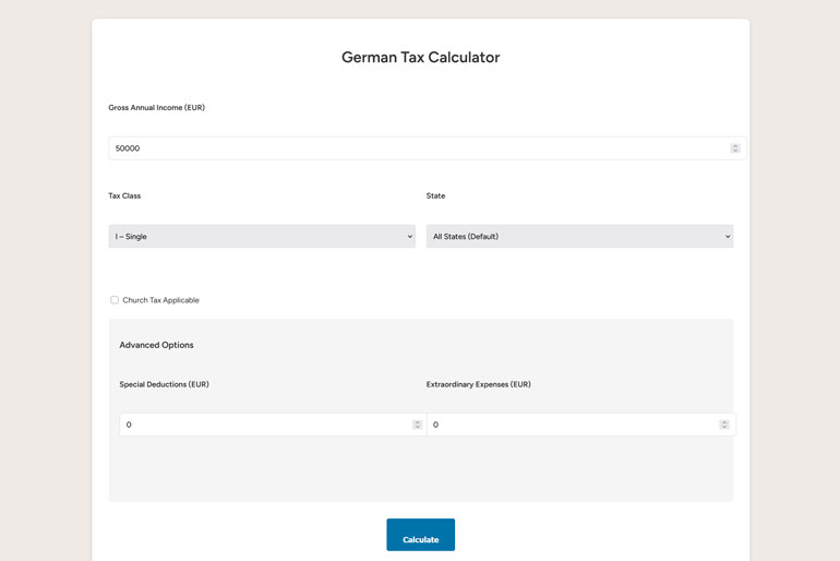 Tax Calculator Germany for Freelancers: A Simple Guide